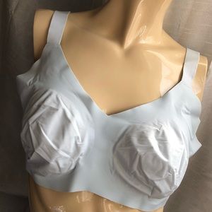 Size 8 Knix light blue convertible bra unwired